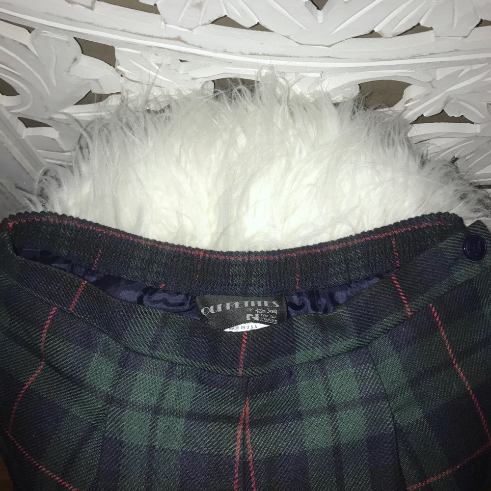 ⭐️SOLD⭐️ vintage high waist tartan plaid trousers - Picture 3 of 7